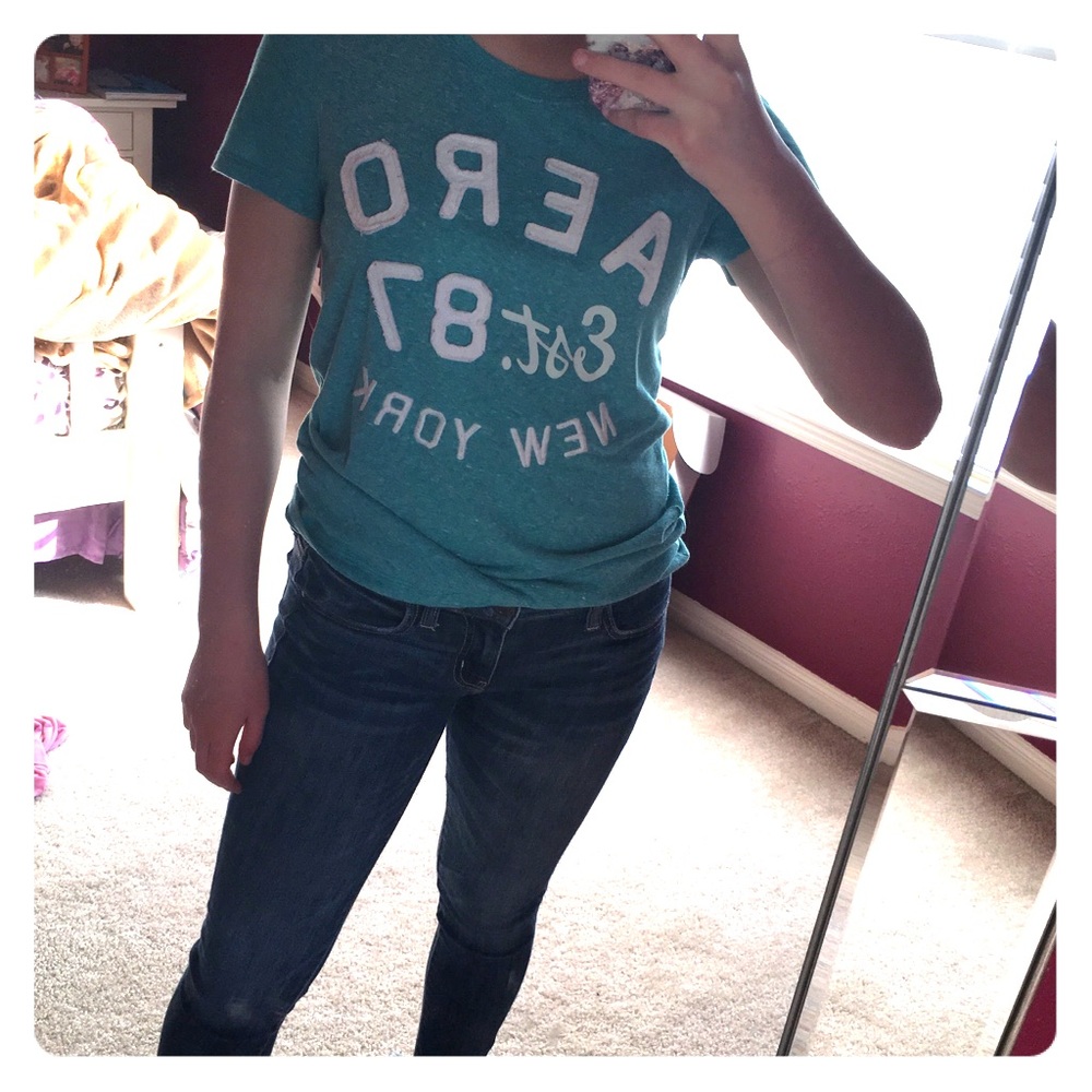 Aeropostale Teal Shirt